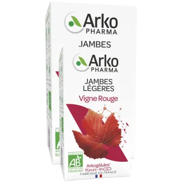 Arkogélules Vigne Rouge Jambes Légères Bio 150 + 45 gélules