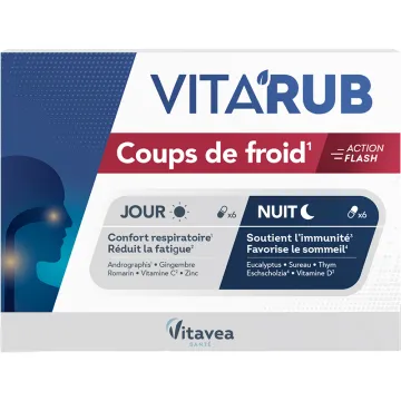 Vitavea Vita'Rub Action Flash Coups de Froid 12 gélules