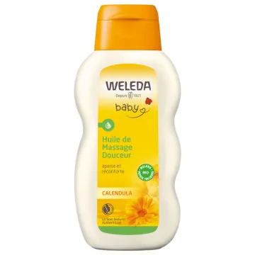 Weleda Bébé Calendula Huile de Massage Douceur 200 ml