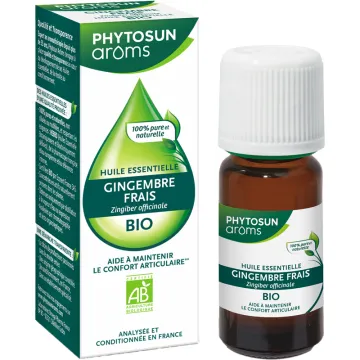 Huile essentielle bio de gingembre frais – Phytosun Arôms