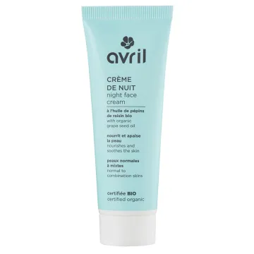 Avril Crème de nuit Bio Peaux Normales et Mixtes