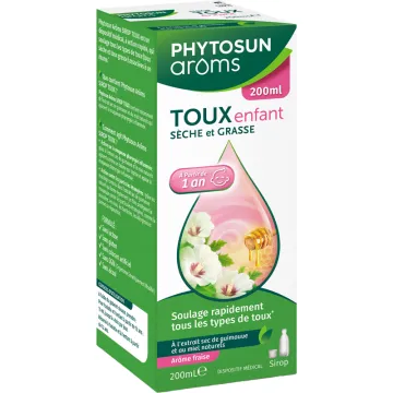 Sirop toux sèche et grasse enfant 200 ml – Phytosun Arôms