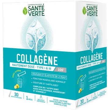 Collagène en poudre 30 sticks – Santé Verte