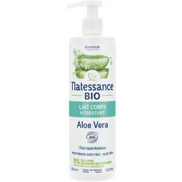 Natessance Lait Corps Hydratant Aloe Vera Bio 400 ml