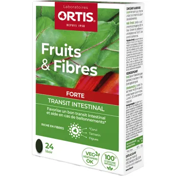 Ortis Fruits & Fibres Forte Transit 24 Comprimés