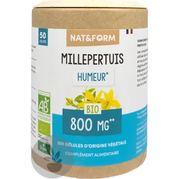 Millepertuis Bio 200 gélules Nat & Form