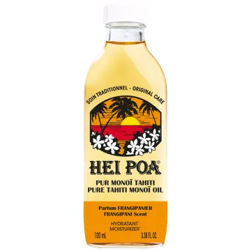 Hei Poa Pur Monoi de Tahiti Frangipanier 100ml