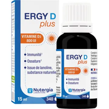 Nutergia Ergy D Plus – Vitamine D3 800 UI – 15 ml