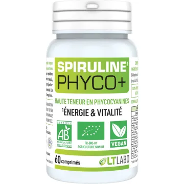 LT Labo Phyco+ Spiruline Bio 60 comprimés de 500 mg