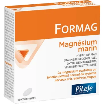 Pileje Formag Magnésium Vitamine B6 Taurine 30 Comprimés