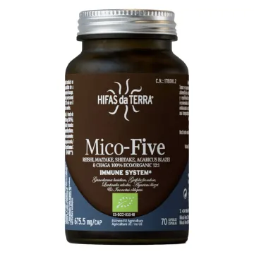 Hifas da Terra Mico-Five Synergie 5 Champignons Bio 70 Gélules