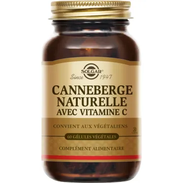 Solgar Cranberry avec Vitamine C 60 gélules végétales