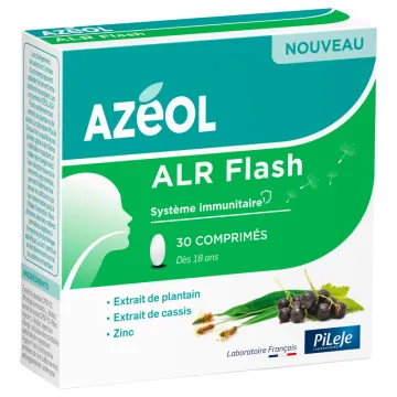 Pileje Azéol ALR Flash plantain, cassis et zinc 30 comprimés