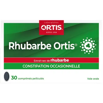 Ortis Rhubarbe du Tibet Transit Occasionnel 30 Comprimés