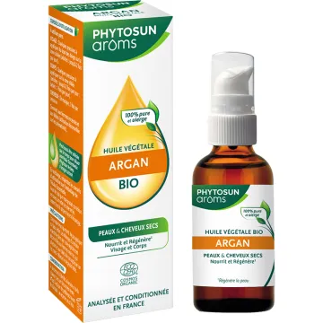 Huile végétale bio d’argan 50 ml – Phytosun Arôms