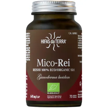 Hifas da Terra Mico-Rei Reishi Bio 70 Gélules
