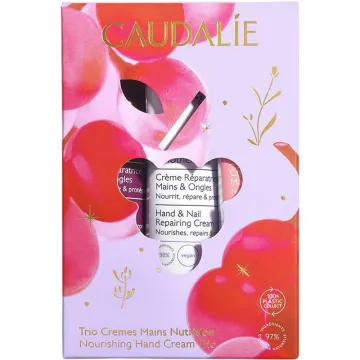 Caudalie Coffret Trio Crèmes Mains et Ongles - 3 x 30 ml