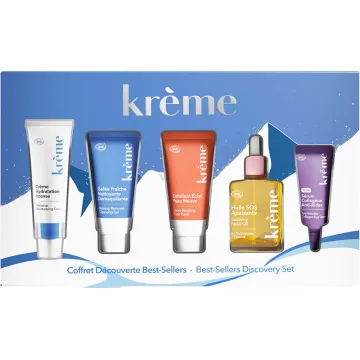 Krème Coffret Découverte Best-Sellers bio - 5 soins visage voyage