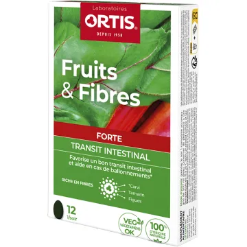 Ortis Fruits & Fibres Forte Transit 12 Comprimés