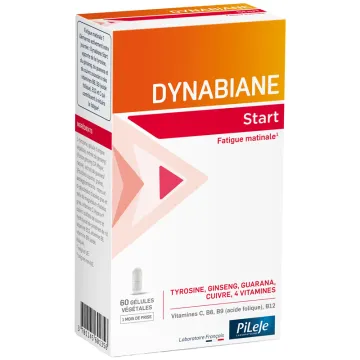 Pileje Dynabiane Start Tyrosine Ginseng Guarana - 60 gélules