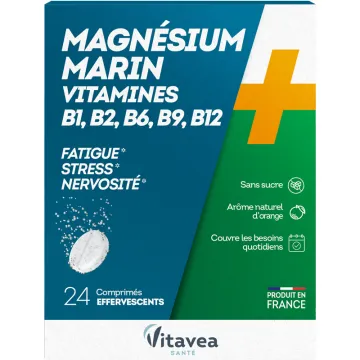 Vitavea Magnésium + Vitamines B Stress & Fatigue 24 comprimés