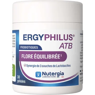 Nutergia Ergyphilus ATB – Microbiote pendant les antibiotiques – 30 gélules