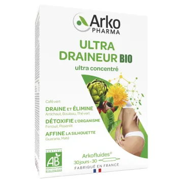 Arkopharma Arkofluides Thé Vert & Guarana Bio 30 ampoules