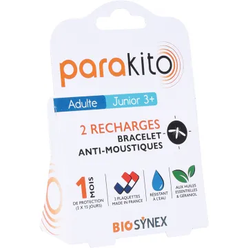 Parakito Recharges Plaquettes Anti-Moustiques - Lot de 2