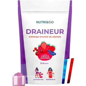 Nutri&Co Complexe Végétal Poudre Cassis & Plantes - Fruits Rouges - 28 jours