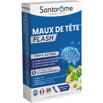 Santarome Maux de Tête Flash – 20 comprimés