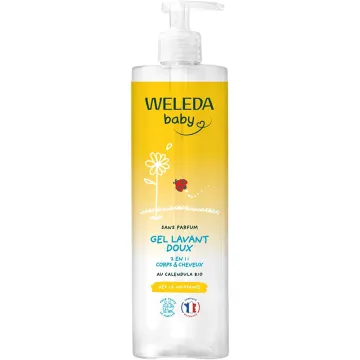 Weleda Bébé Calendula Gel Lavant Corps & Cheveux Sans Parfum 400 ml