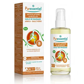 HUILE MASSAGE Articulations Arnica-Gaulthérie Bio